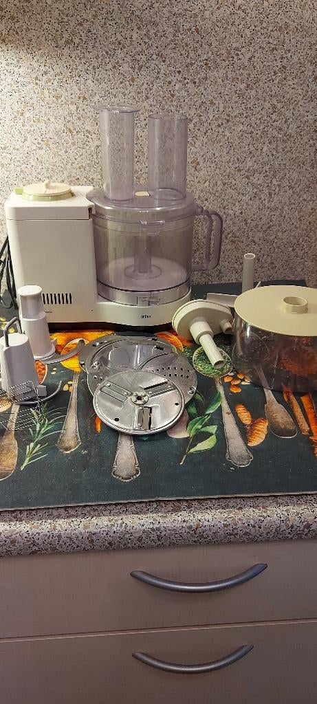 Braun Multipractic Plus Vintage, Witgoed en Apparatuur, Keukenmixers, Gebruikt, 1 tot 2 liter, 3 snelheden of meer, Ophalen of Verzenden
