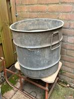 Zinken emmer ton groot, Ophalen, Tuin, Gebruikt, Rond