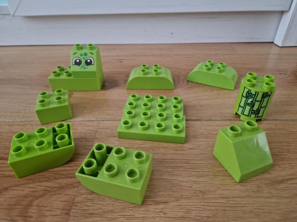 Lichtgroene Duplo stenen, Kinderen en Baby's, Speelgoed | Duplo en Lego, Ophalen of Verzenden, Gebruikt, Losse stenen, Duplo