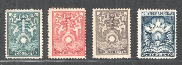 Nederland 1921 - Brandkastzegels - BK1 t/m BK4, Postzegels en Munten, Postzegels | Nederland, Postfris, T/m 1940, Verzenden
