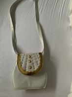 Feestelijk leren handtasje, Sieraden, Tassen en Uiterlijk, Ophalen of Verzenden, Wit, Handtas