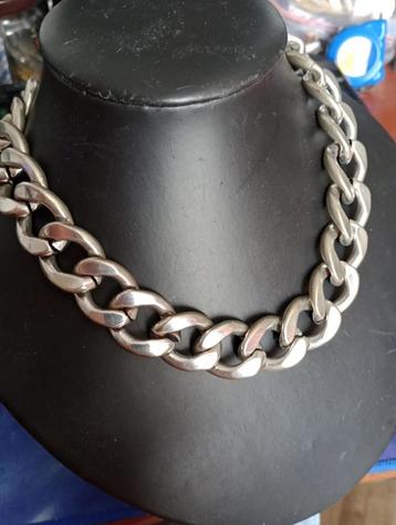 Vintage Superstoer schakel collier 18mm/ ca 45cm beschikbaar voor biedingen