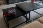 Stijlvolle Salontafel, Gebruikt, Vierkant, Metaal, Minder dan 50 cm
