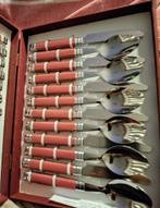 Vintage Bestek rvs 24 delig in kistje, Ophalen of Verzenden, Nieuw, Rvs of Chroom, Bestekset