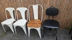 Verschillende stoelen set, Gebruikt, Wit, Ophalen of Verzenden, Vier