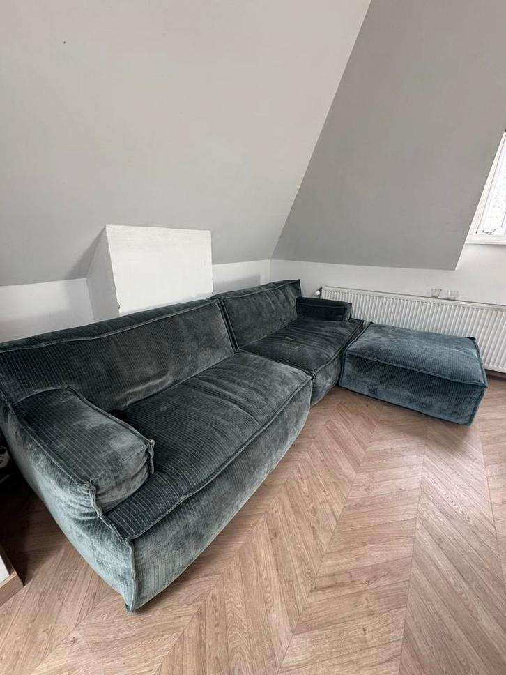 Jupiter Lewis Bank + hocker - Zo Goed Als Nieuw!, Huis en Inrichting, Banken | Bankstellen, Zo goed als nieuw, Rechte bank, Vierpersoons of meer