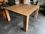 Vierkante eettafel 140 cm massief, Huis en Inrichting, Tafels | Eettafels, Ophalen, Gebruikt, Vijf personen of meer, 100 tot 150 cm