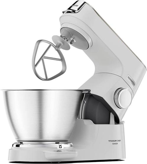 Kenwood KVC65.001WH Chef Titanium Baker mixer wit Nieuw, Witgoed en Apparatuur, Keukenmixers, Nieuw, 4 liter of meer, 3 snelheden of meer