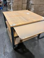 Werktafel magazijn tafel mobiel 115x115 cm.  69,99 euro, F, Nieuw, Ophalen of Verzenden, S