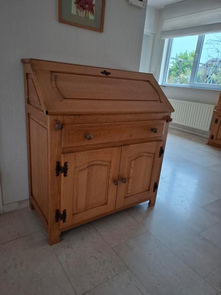 Meubelfabriek Oisterwijk Secretaire - Vintage Bureau, Huis en Inrichting, Kasten | Secretaires, Gebruikt, Ophalen