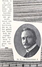 Marine 1916, Dr. v. Eijsselsteyn, oud-off. Gezondh. Marine, Verzamelen, Militaria | Algemeen, Verzenden, Marine, Nederland, Foto of Poster