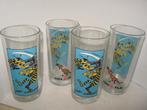 4 Dezelfde limonade glazen de Daltons , AGFA film Lucky Luke, Ophalen of Verzenden, Zo goed als nieuw, Frisdrankglas