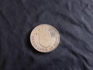ZILVEREN 10 GULDEN MUNT UIT 1973 JULIANA REGINA 1973 1948  beschikbaar voor biedingen