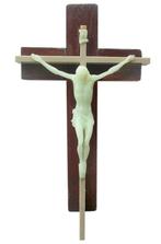 Kruisbeeld hout 8,5 cm x17 cm Bedrag voor kinderen 3e wereld, Verzamelen, Religie, Ophalen of Verzenden, Christendom | Katholiek