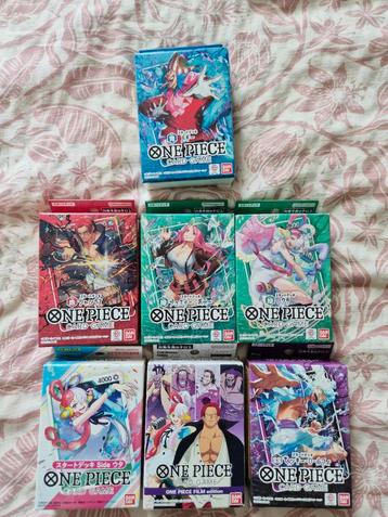 One Piece TCG - 7 Starter Decks - Nieuw! beschikbaar voor biedingen