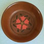 Amsterdamse school hout nijverheid schaaltje/bakje, Ophalen of Verzenden, Gebruikt, Rond, Hout