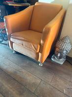 Lederen Fauteuil, Ophalen of Verzenden, Gebruikt, Leer, 75 tot 100 cm