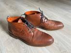 Van Lier cognac bruine lederen schoenen, Ophalen of Verzenden, Zo goed als nieuw, Bruin