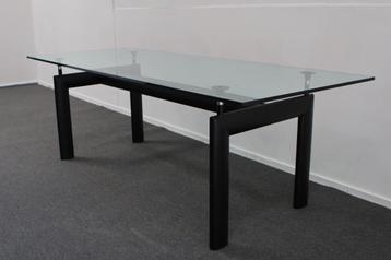 Glazen design tafel jaren 70  beschikbaar voor biedingen