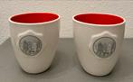 Twee leuke mokken postcodeloterij, Keramiek, Ophalen of Verzenden, Zo goed als nieuw, Overige stijlen