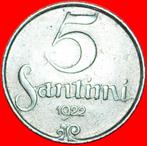 * MONSTER: latvia (ex. the USSR, russia) 5 SANTIMES 1922!, Postzegels en Munten, Centraal-Azië, Losse munt, Verzenden