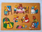 Simplex retro vintage houten puzzel beren, Ophalen of Verzenden, Gebruikt