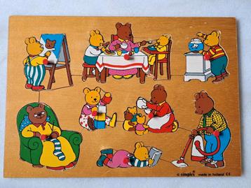 Simplex retro vintage houten puzzel beren
 beschikbaar voor biedingen