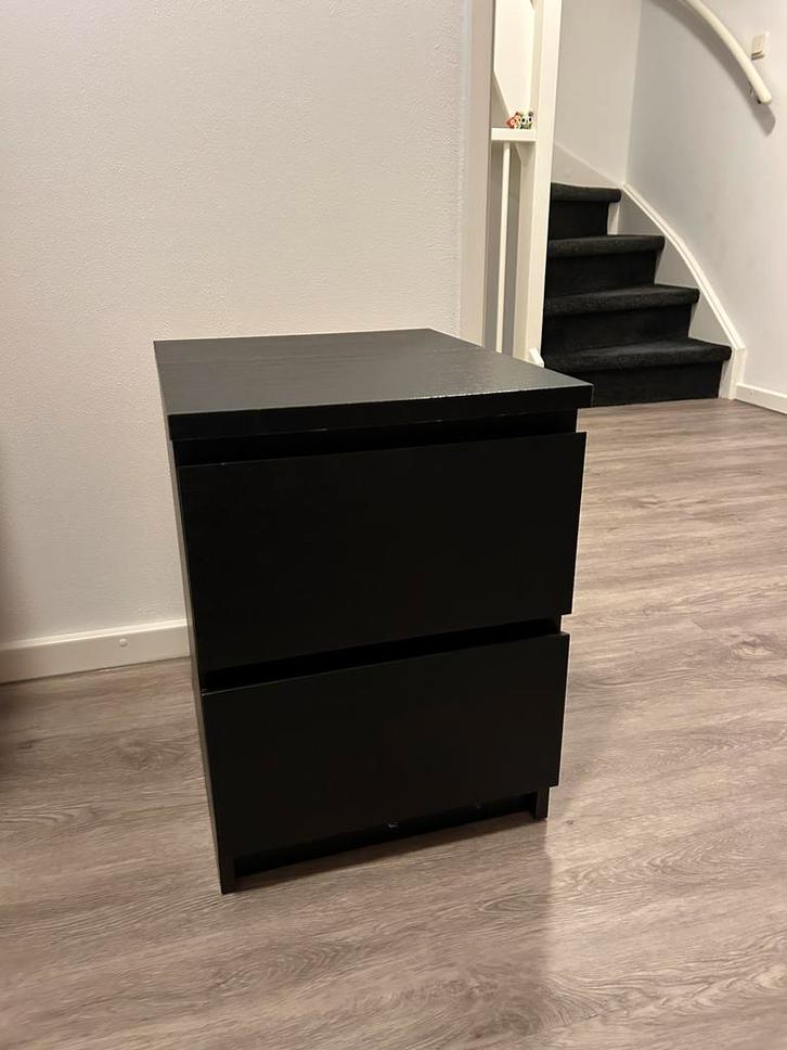 Nachtkastje ladekastje malm ikea, Huis en Inrichting, Kasten | Ladekasten, Zo goed als nieuw, Minder dan 100 cm, Minder dan 50 cm