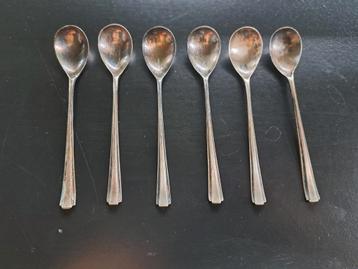 Zes vintage theelepels TAN-ZILVER beschikbaar voor biedingen