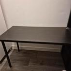 Ikea Linnmon bureau met 2 poten 60 bij 120 zwart, gebruikt, Ophalen, Gebruikt, Bureau