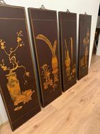 Set van 4 Chinese lakpanelen, Ophalen