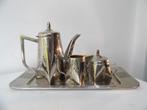 Art Deco Koffie/Theeset, chroom vernikkeld GBN, Ophalen of Verzenden