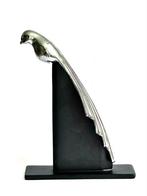 Art Deco Chromen Vogel Motorkap Ornament, Ophalen of Verzenden