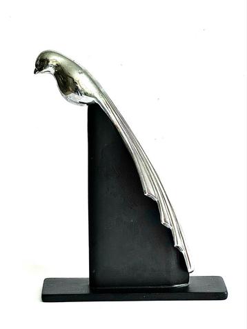 Art Deco Chromen Vogel Motorkap Ornament beschikbaar voor biedingen