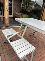 Inklapbare picknicktafel Aluminium, Tuin en Terras, Gebruikt, Aluminium, Rechthoekig, Ophalen