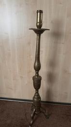 Antieke Bronzen Kandelaar - 95cm, Ophalen of Verzenden, Koper of Brons