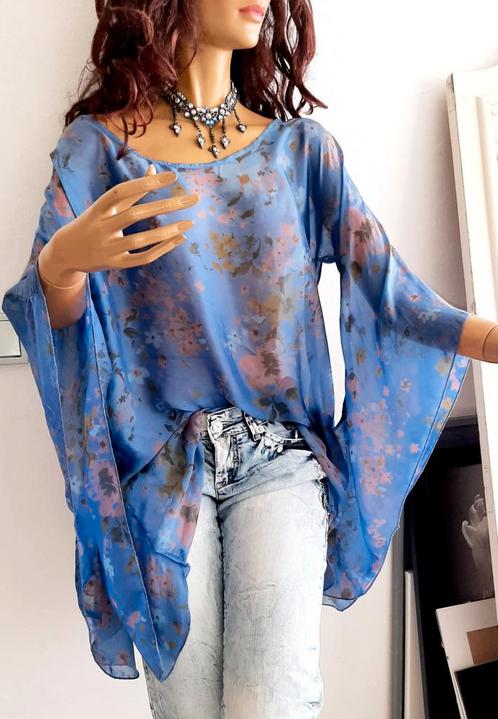 Mooie zijden Ibiza Bohemian tuniek One Size, Kleding | Dames, Blouses en Tunieken, Zo goed als nieuw, Ophalen of Verzenden
