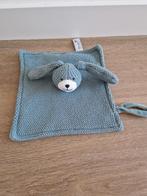 Knuffeldoekje Prenatal konijn hond groen blauw gebreid K8953, Ophalen of Verzenden, Zo goed als nieuw, Konijn