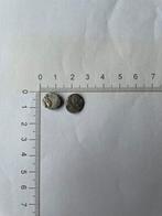 2 zilveren keltische muntjes, Ophalen of Verzenden