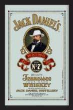 Jack Daniels portret kleur reclame spiegel wanddeco