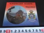 sticker Leger Marine Mijnendienst AA062*, Ophalen, Zo goed als nieuw