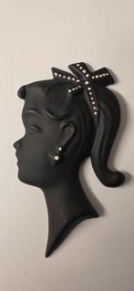 Hollands Keramiek Meisjes Silhouet, Antiek en Kunst, Antiek | Keramiek en Aardewerk, Ophalen of Verzenden