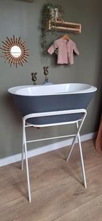 Hoppop Babybadje met Standaard & Tummy Tub, Gebruikt, Badje, Standaard, Ophalen