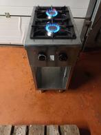 Horeca Gasfornuis - 2 pits unninox rvs top staat, Ophalen, Gebruikt