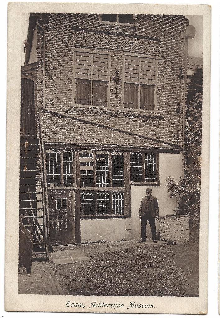 Edam, Achterzijde Museum. Opruimingskaart, Verzamelen, Ansichtkaarten | Nederland, Ongelopen, Noord-Holland, 1920 tot 1940, Verzenden