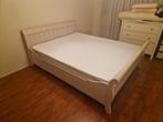 Tweepersoonsbed 160x200 + Auping spiraalbodem + Emma topper, Ophalen, Gebruikt, Wit, Tweepersoons