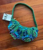 Zara Beaded Tas - Nieuw!, Sieraden, Tassen en Uiterlijk, Tassen | Damestassen, Verzenden, Nieuw, Groen, Avondtasje