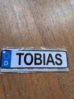 Kentekenbordje Tobias - Leuk voor de kinderkamer!, Ophalen of Verzenden, Nieuw