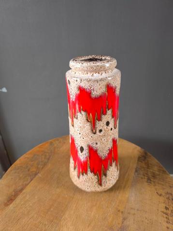 Vintage West Germany Vaas - 26cm - Puntgaaf beschikbaar voor biedingen