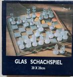 Glazen Schaakspel - Klein Bord 20x20cm, Een of twee spelers, Ophalen of Verzenden, Nieuw